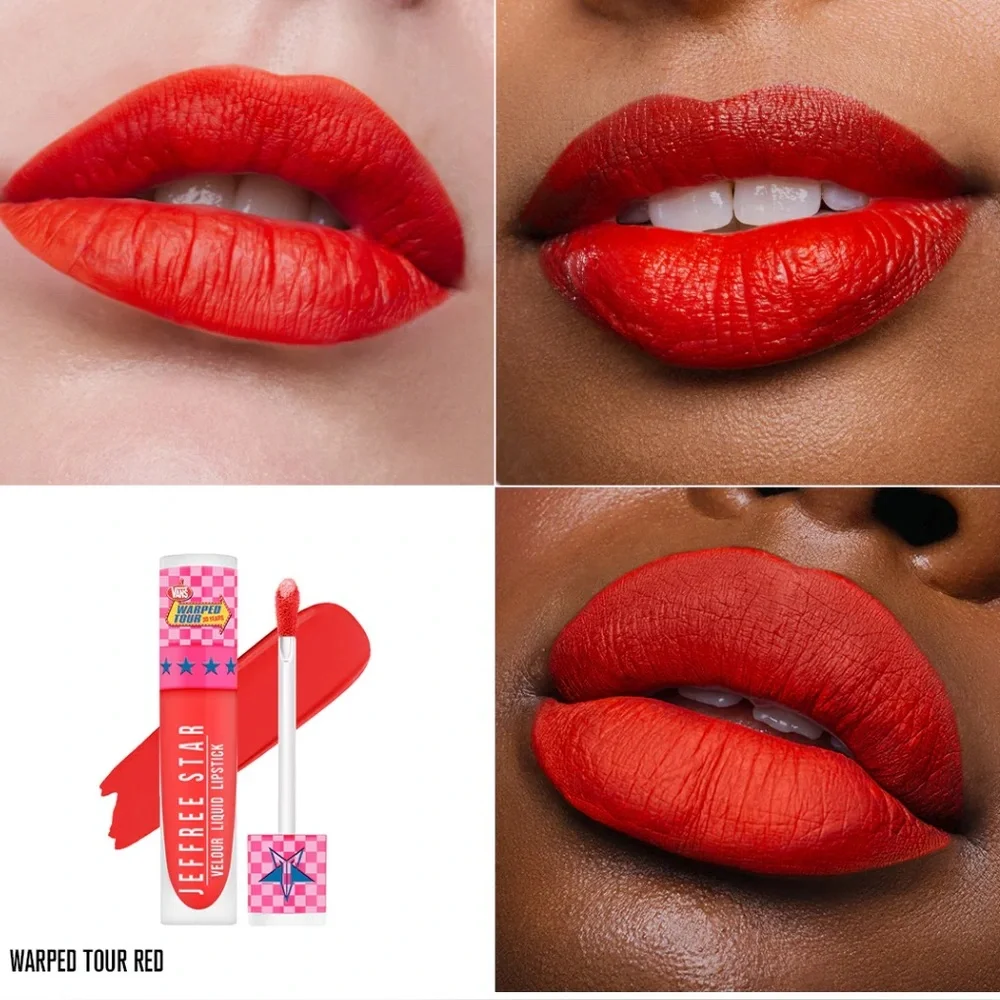 Jeffree Star Warped Tour Red Velour Liquid Lipstick Vans Collab New in Box